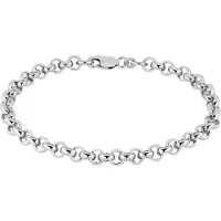Lykken Hopeinen papuranneketju 5.8 mm 5.8 mm RL-180 19.5