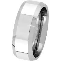 Lykken Strong sileä tungsten flakkasormus 8 mm-18.2