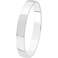 Lykken Exclusive valkokultainen kihlasormus sileä 3 mm-170