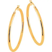 Lykken Casuals kultaiset korvarenkaat 30 x 2 mm