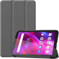 SKALO Lenovo Tab M7 (Gen 2/3) Trifold Suojakotelo - Harmaa