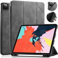 DG Ming iPad Pro 11" See Series Trifold Suojakotelo - Harmaa