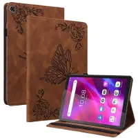 SKALO Lenovo Tab M7 (Gen 3) Mandala Butterfly Suojakotelo - Ruskea