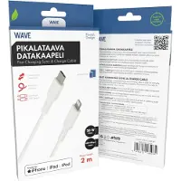 Wave 20W Pikalataava datakaapeli USB-C - Apple Lightning 2m