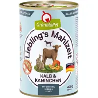Granatapet 6x400g suosikkiateria vasikka & kani märkäruoka
