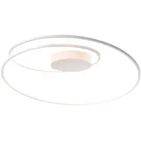 Bopp Leuchten Led At, himmennettävä, Valkoinen/opaali, Olohuone/ruokailutila, Metalli, Design