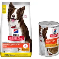 Hill's Pet Nutrition - Adult Perfect Digestion Medium Chicken & Rice - Dry Dog Food 14 kg - Koirat - Koiranruoka - Kuivaruoka
