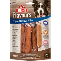 8In1 3x6kpl Triple Flavour Ribs -purutikut koiranherkku