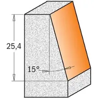 Cmt Viistejyrsin ; S=1/2''; D=9,5/23''