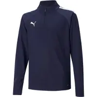 Puma Urheilullinen collegepaita 'TeamLiga 14' tummansininen / valkoinen