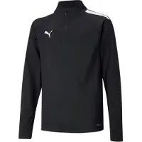 Puma Urheilullinen collegepaita 'TeamLiga 14' musta / valkoinen