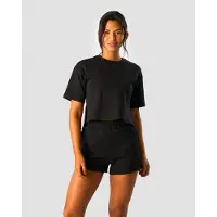 ICANIWILL Revive Heavy Cropped T-Shirt Wmn, Black
