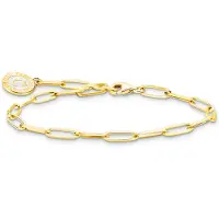 Thomas Sabo Charm Club Charmista gold pink enamel keräilyrannekoru X0286-427-39-L19