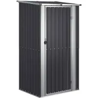 vidaXL Puutarhavaja antrasiitti 118,5x97x209,5 cm galvanoitu teräs