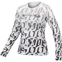 Endura MT500 Tulosta Tee Pyöräilypaita Musta/Valkoinen