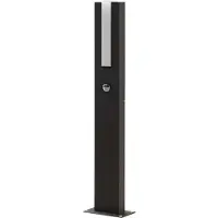 LUCANDE Virgalia LED-projektorivalaisin, liiketunnistin, 65 cm, IP54, Musta, Alumiini, Moderni
