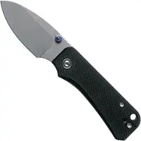 CIVIVI Baby Banter C19068S-1 Black G10, Stonewashed pocket knife, Ben Petersen design