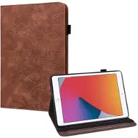 SKALO iPad 10.2 Mandala Suojakotelo - Ruskea