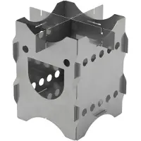 Savotta Happy Stove 140164036 wood burner, stainless steel