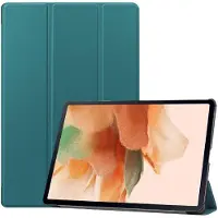 SKALO Samsung Tab S7 FE Trifold Suojakotelo - Vihreä