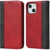 Mtp Products Elegance Series iPhone 14 Lompakkokotelo - Punainen / Musta