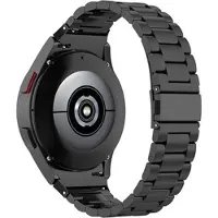 Mtp Products Tyylikäs Samsung Galaxy Watch4/Watch4 Classic/Watch5/Watch6/Watch FE/Watch7 Ruostumaton Teräsranneke - Musta