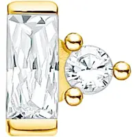 Thomas Sabo korvakoru stud white stone gold H2186-414-14