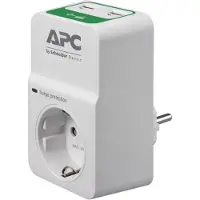 Schneider Electric essential surgearrest pm1wu2 surge protector ac 230v output connectors 1 germany white