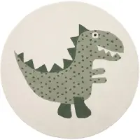 OYOY MINI Theo Dino Rug - Multi/patterned - 120X120CM