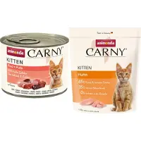 Animonda Carny 24x200g Kitten Carny nauta & kalkkuna Animonda kissanruoka
