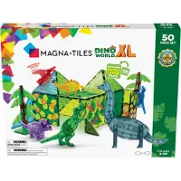 Magna-Tiles Dino World XL Rakennuspalikoita 50 Kpl Setti Multi Multi-3-6 Y Valkoinen One Size 3+ Years Pojat, Tytöt