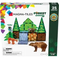 Magna-Tiles Metsän Eläimet 25 Kpl Setti Multi Multi-3 Years+ Vihreä One Size 3+ Years Pojat, Tytöt