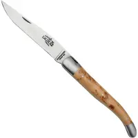 Laguiole Boraldes Edition 1212EINGE Satin Bolsters Juniper wood, pocket knife