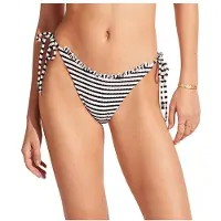 Seafolly Sorrento Stripe Tie Side Rio - Black - 34