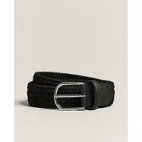 Anderson's Elastic Woven Belt Beige - 3,5 - Black - 85