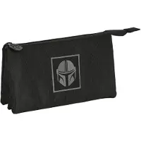 Safta Triple The Mandalorian Teen Pencil Case Musta Mies