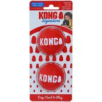 Kong - Signature Ball Dog Toy Red Medium - Koirat - Koiran lelut ja pelit - Pallot