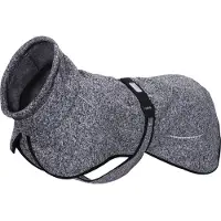 Rukka Comfy -neuletakki, harmaa/musta n.40cm selänpituus (koko 40) koira