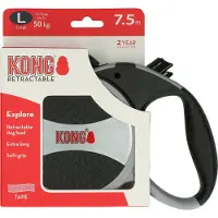 Kong Explore -kelatalutin harmaa, L max 50 kg hihnan pituus n. 7,5 m koira