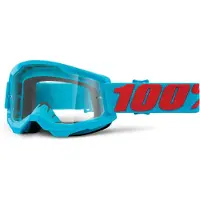 100% Strata 2 -huippukokous Motocross-lasit, vaaleansiniset unisex