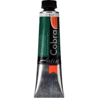 Cobra Artist Water-Mixable Oil Colour Tube Permanent Green Deep 619