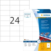 Herma 4695, Valkoinen, Suorakulmio, Kiinteä, Matta, Laser, 24 kpl