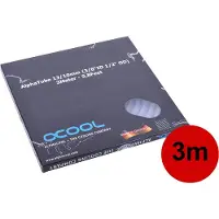 Alphacool 13/10mm PVC AlphaTube HF (3/8"ID), kirkas/UV sininen, 3m, retail