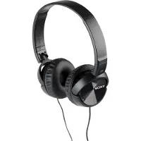 Sony mdr-zx110ap headphones with mic full size wired 3.5 mm jack black