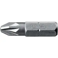 Stanley Kruunupäiset ruuvinväänteet - - PZ2 - 25mm - 25 kappaletta - 1/4'' standardi
