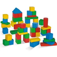 Eichhorn Wooden Blocks Colored 50 pcs.