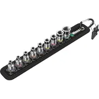 Wera hylsysarja 1/4", 6-kulmainen, DIN 3124 / ISO 2725, 10 osaa