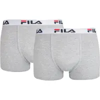 FILA Bokserishortsit meleerattu harmaa / punainen / musta / valkoinen | XXL | male