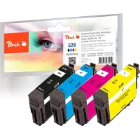 Peach 320117, Musta, Syaani, Magenta, Keltainen, 6,2 ml, 3,8 ml, 190 sivua, 200 sivua, Monipakkaus (PI200-478)