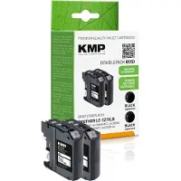 KMP – B55D, Musta, Väriainepohjainen muste, 25 ml, 1200 sivua, Monipakkaus (1531,4021)